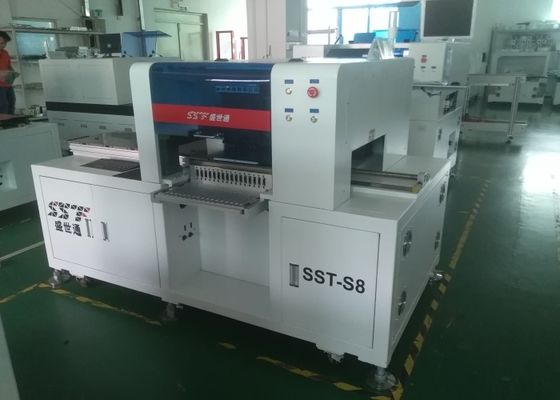 Eight - Head SMT Pick And Place Machine , 40000CPH Electric Feeder SMT Machine