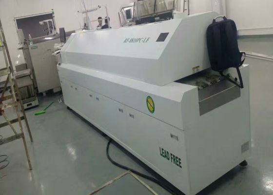 Hot Air SMT Reflow Oven / SMD Soldering Oven With Eight Temperature Zones