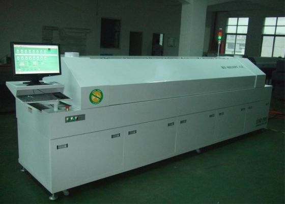 Hot Air SMT Reflow Oven / SMD Soldering Oven With Eight Temperature Zones