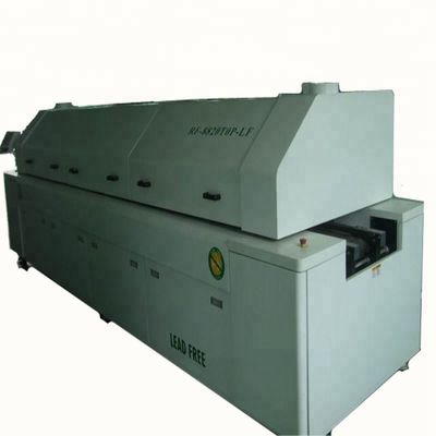 Double Rail Solder Reflow Oven 8 Zone Hot Air Type With PC Control System