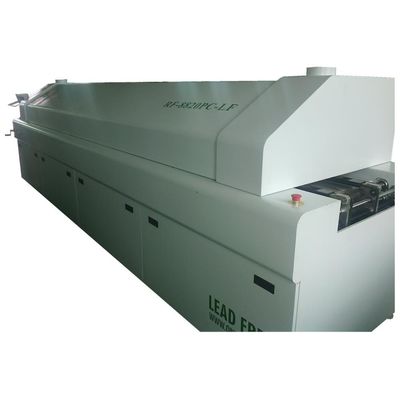 Lead Free SMT Reflow Oven Large Size 8 Zone Hot Air Type Without Rail